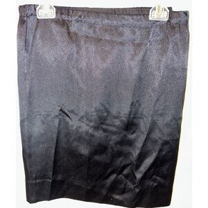 Silk Slip Black Women’s Pencil Skirt
